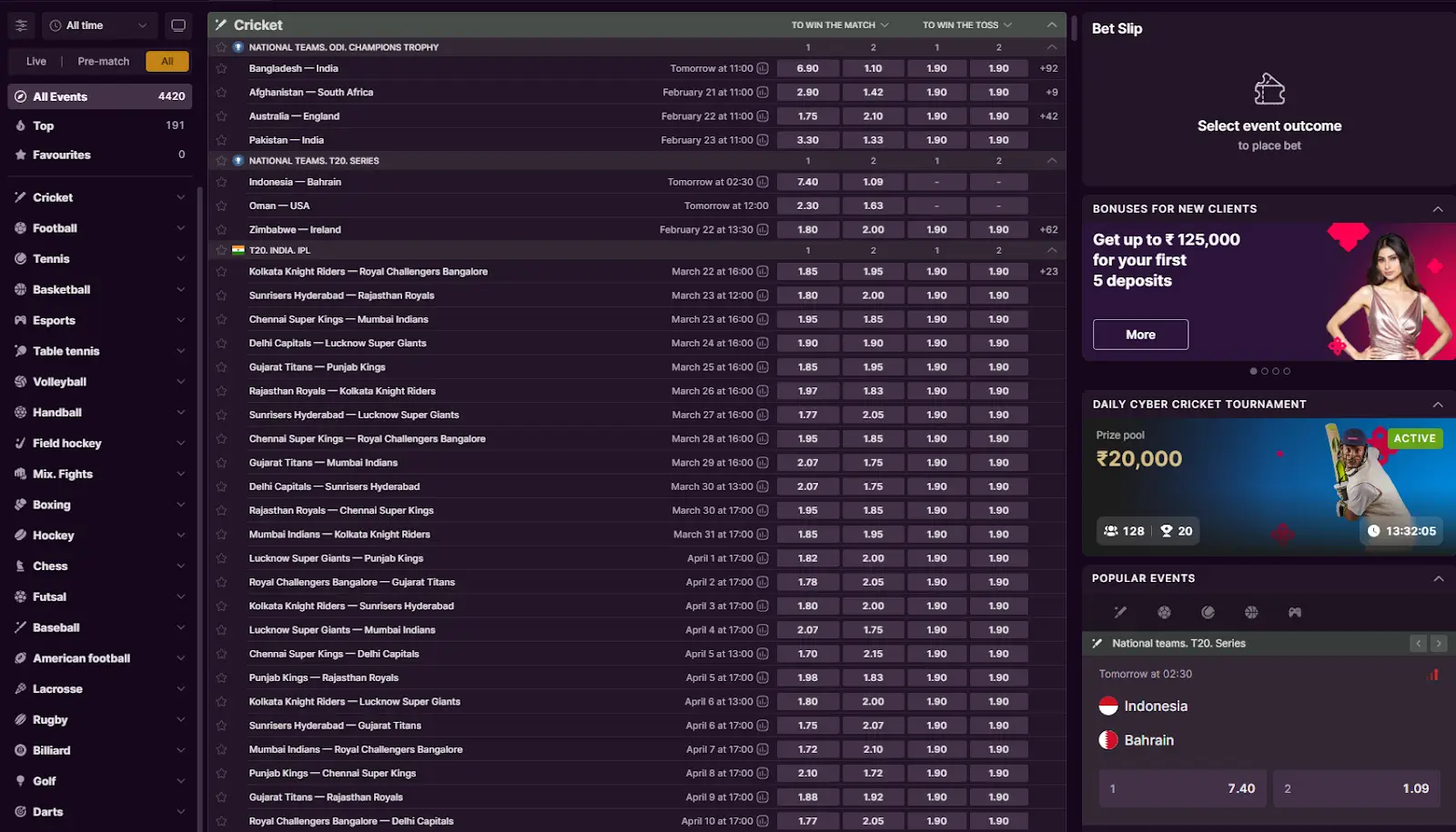 Bet on sports with Battery Bet Bet on sports with Battery Bet